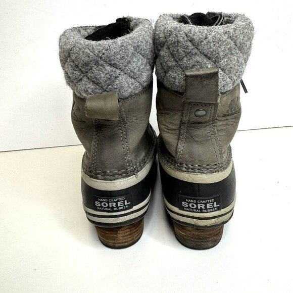 SOREL Slimpack III Quarry Boots Womens 6.5 Waterproof Leather Winter NL3810-052 - Picture 6 of 11